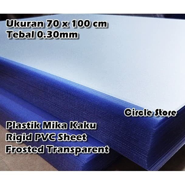 

BISA COD Plastik Mika PVC Frosted Kaku Sampul Agenda 70cm x 100cm Tebal 0.3mm /BUKU TULIS
