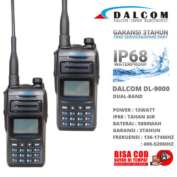 HT DALCOM JAPAN DL-9000 DUAL BAND IP68 WATERPROOF