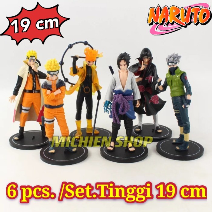 {{COD AKTIF}} Uzumaki Naruto Sasuke Hatake Kakashi Uchiha Itachi Figur Mainan TERBATAS Kode 723