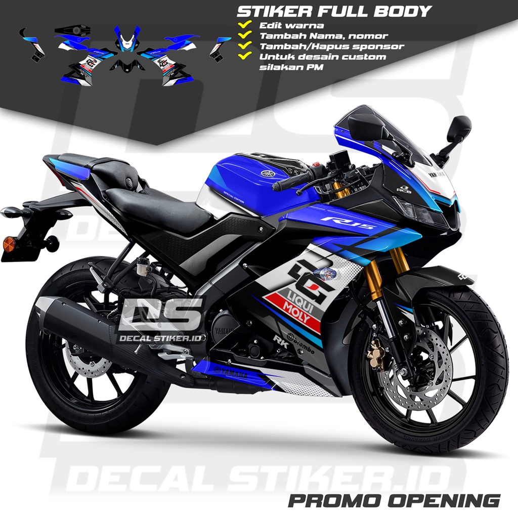 Decal R15 V3 Full Body Keren Stiker R15 V3 Full Body Keren Striping R15 V3 Terbaru Decal R15 V3 Full