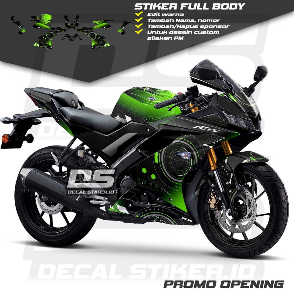 Decal R15 V3 Full Body Keren Stiker R15 V3 Full Body Keren Striping R15 V3 Terbaru Decal R15 V3 Full