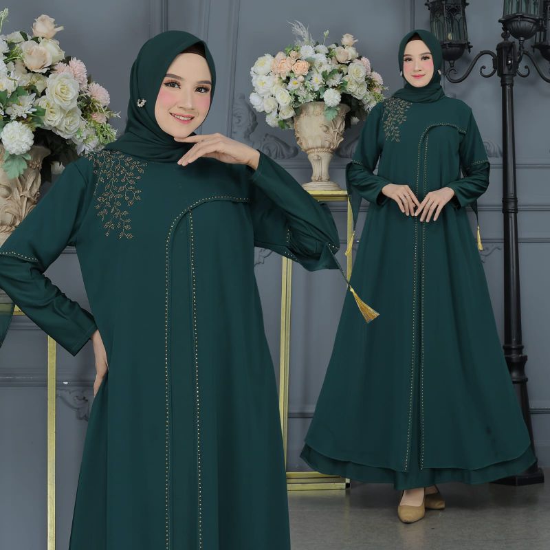 GAMIS ABAYA TURKEY VIRAL MEWAH SILANG DUBAI