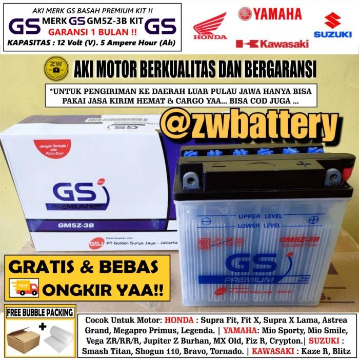 Terlaris Aki Motor Yamaha Jupiter Z Burhan Gm5Z-3B Aki Basah