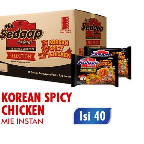 

Discount✔️SEDAAP Mie Instan Korean Spicy Chicken Bag Box Isi 40 pcs