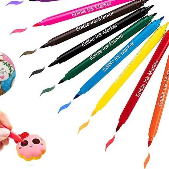 

Promo⭐SPIDOL DEKORASI KUE WARNA WARNI DAPAT DIMAKAN EDIBLE MARKER 1 WARNA 2 IN 1 DOUBLE SIDED EDIBLE PEN