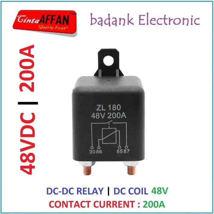 Terlaris Coil 48V Dc-Dc Relay 200A Automotive Heavy Duty High Current Starting