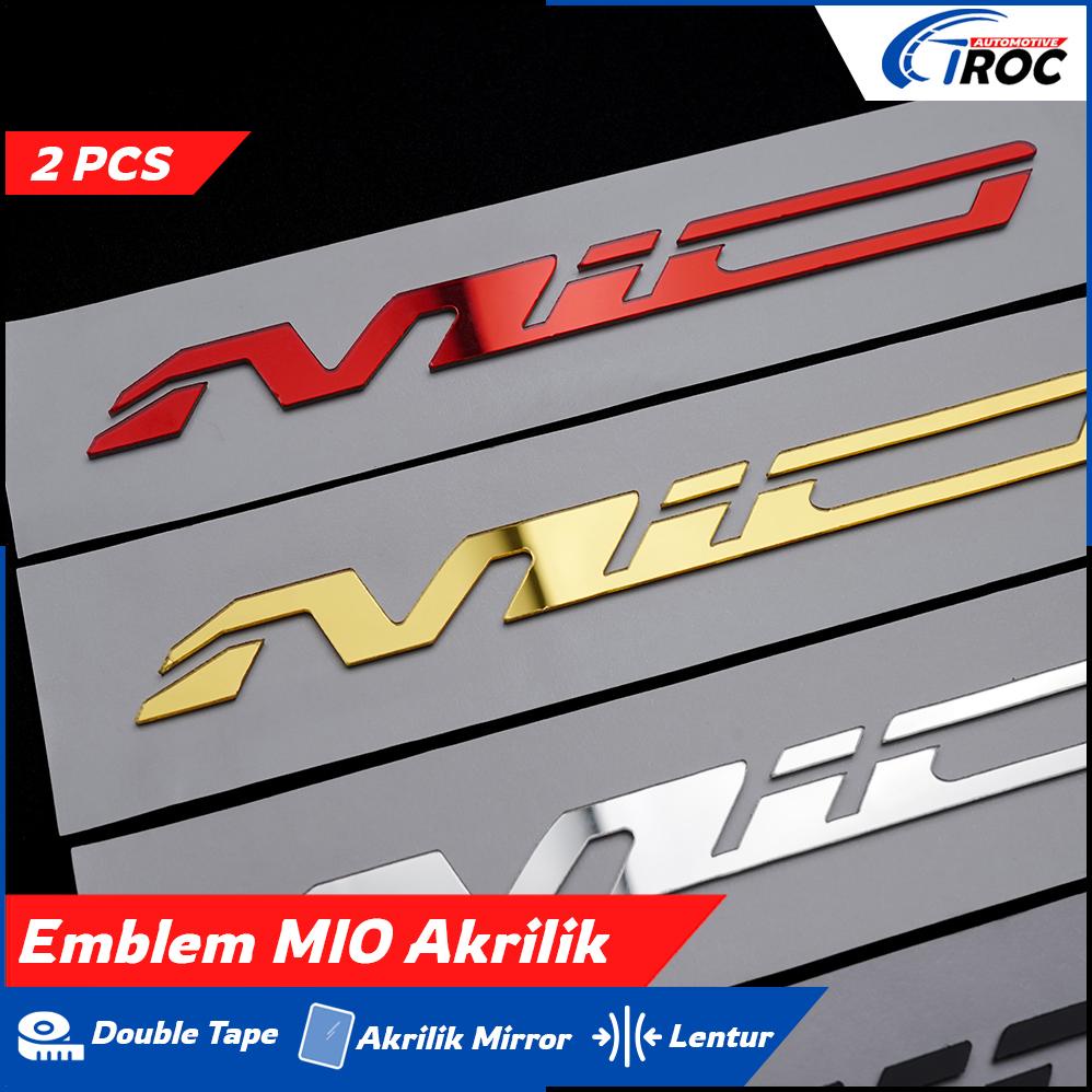 Big Sale - 2PCS EMBLEM MIO STIKER TIMBUL MIO LOGO MIO STIKER MIO SEPEDA MOTOR STIKER 3D EMBLEM BADGE