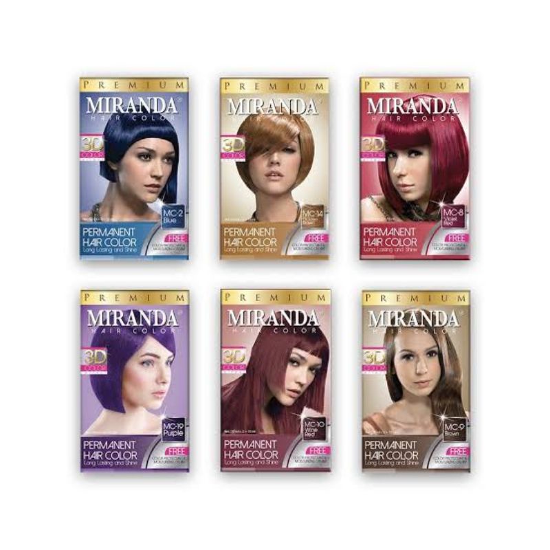 Miranda Hair Color Miranda pewarna rambut red wine pastel