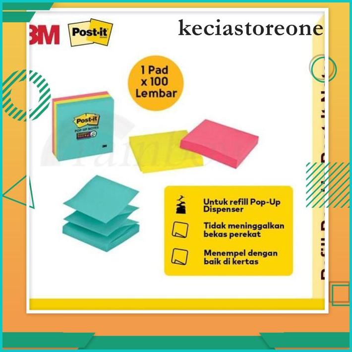 

3M POST-IT STICKY NOTES R330-12AN / 3 X 3 INCH / 1 PAD 100 LEMBAR KUALITAS BERKELAS