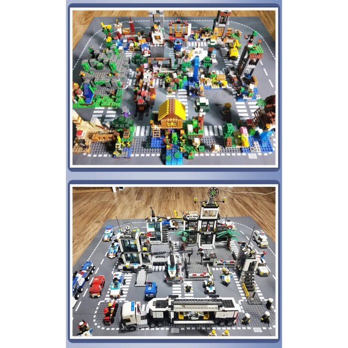 Flash Sale Gl01 Kota Jalan Jalan Baseplate Blok Bangunan Kompatibel Legoing Termurah