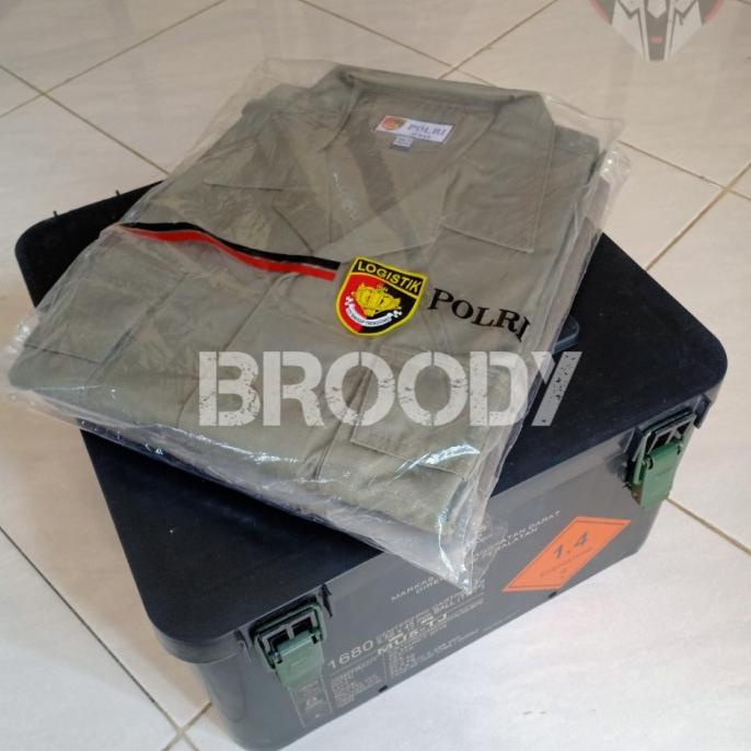 BAJU PDL HIJAU JATAH BRIMOB (Celana&Baju)