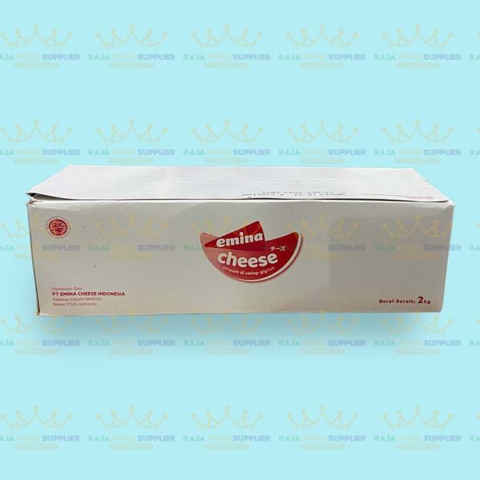 

Mozzarella Cheese Blok Emina 2 kg - Keju Mozarella ---NEW---