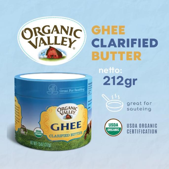 

Ghee Grass Feed Clarified Butter Organic Valley 212 gr ---NEW---