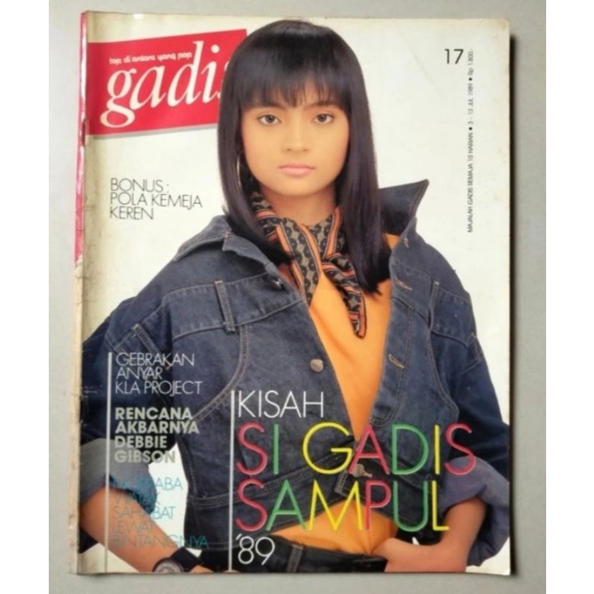 Majalah Gadis No.17 / 3 Juli 1989 - Cover Terry Luana (Juara 1 Gadis Sampul)