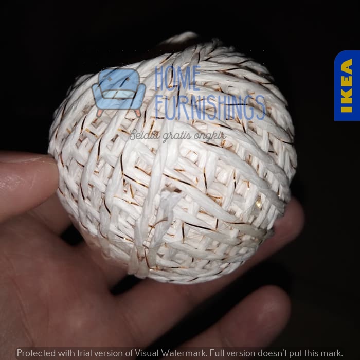 

JastipTali Rami Tali Pita Kado Bahan Kertas Putih-Gold Jute String 20Mtr