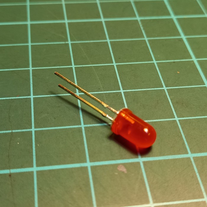 Kr04118 Lampu Led Merah Kecil Indicator Light Diameter 5Mm (5Pcs)