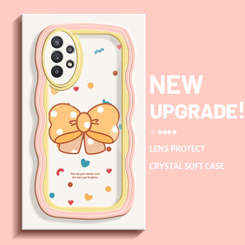 Casing Ponsel untuk Samsung galaxy A32 4G A32 5G A33 5G M32 5G Casing ponsel pola pita penutup pelin