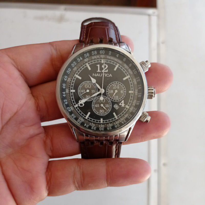 JAM TANGAN SECOND ORIGINAL NAUTICA CHRONOGRAPH