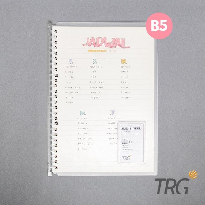 

TRG - SLIM FILE BINDER NOTEBOOK B5 TRG - BUKU TULIS CATATAN TRANSPARAN TRG .