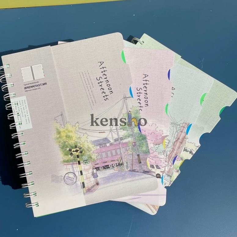 

KENSHO NOTEBOOK BOOK BUKU SPIRAL INDEX A5-110 HARD COVER .