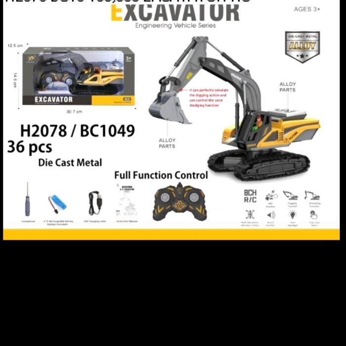 Diskon Spesial Rc Excavator Die Cast Metal Terlaris