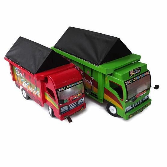 Diskon Spesial Miniatur Mobil Truk Oleng Kayu Mainan / Mobil Mobilan Truk Mainan Anak Terbaru