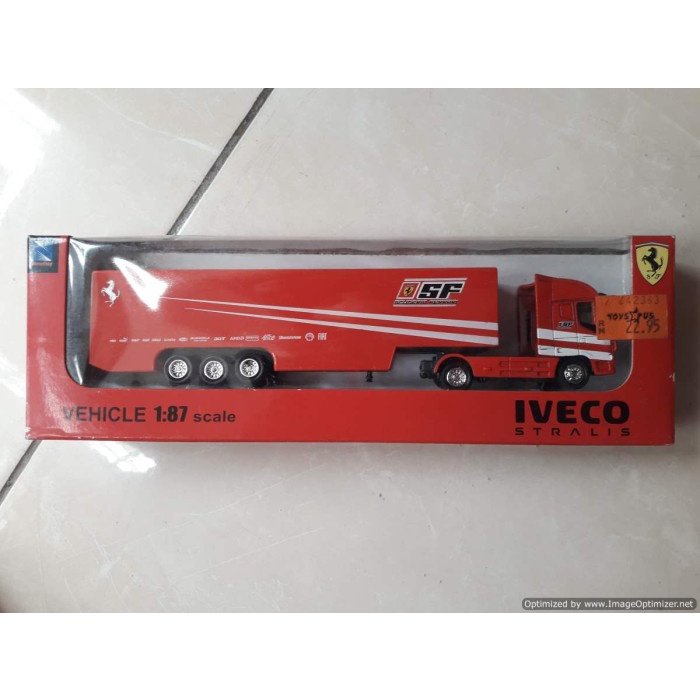 Flash Sale Iveco Stralis Truck Trailer - Scuderia Ferrari Long Hauler Terbaru