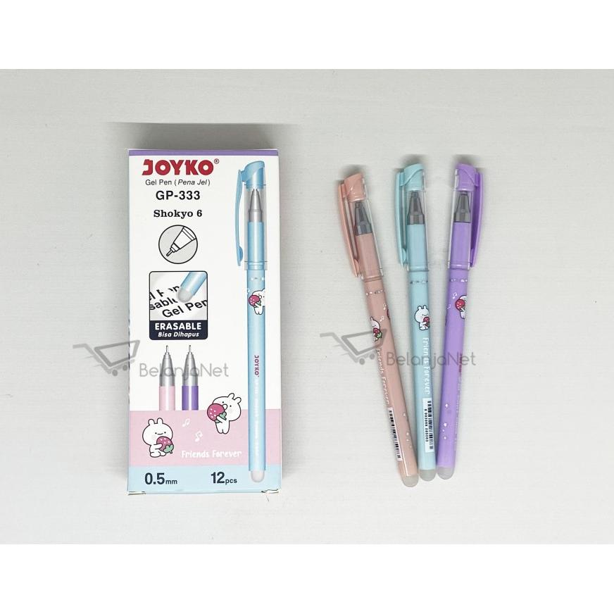 

PEN | PULPEN GEL BISA DIHAPUS ERASABLE JOYKO GP-333 SHOKYO 6 0.5 MM [1 LUSIN] .