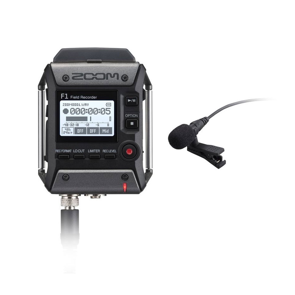 Zoom F1-LP Field Recorder + Lavalier Mic With LMF-1, BCF-1