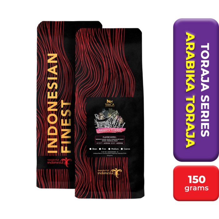 

TERBARU WoCA Kopi Arabika Toraja 150 gram /KOPI EUBE/KOPI KAPAL API/KOPIBUBUK/KOPI ROBUSTA/KOPI