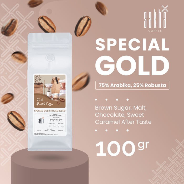 

TERMURAH Kopi Espresso Special Gold Blend Coffee Beans 100gr Coffe Biji Bubuk /KOPI EUBE/KOPI KAPAL