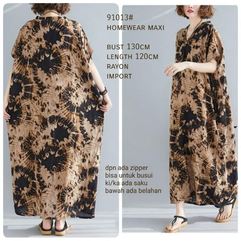 MDLV ~ 91013# Homewear Maxi Brown