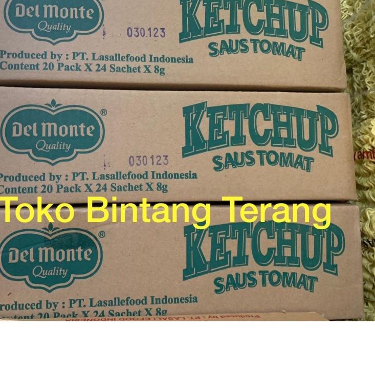 

Limited | HJ6 | Delmonte Saus Tomat Stik / Sachet 1 Dus Karton 20 pak x 24 pcs x 8 gr - Tomat