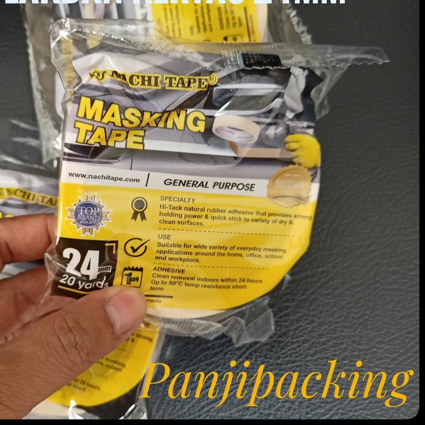 

Diskon | KF7 | Masking Tape Nachi 24mm Lakban Kertas uk. 1 inchi Solatip