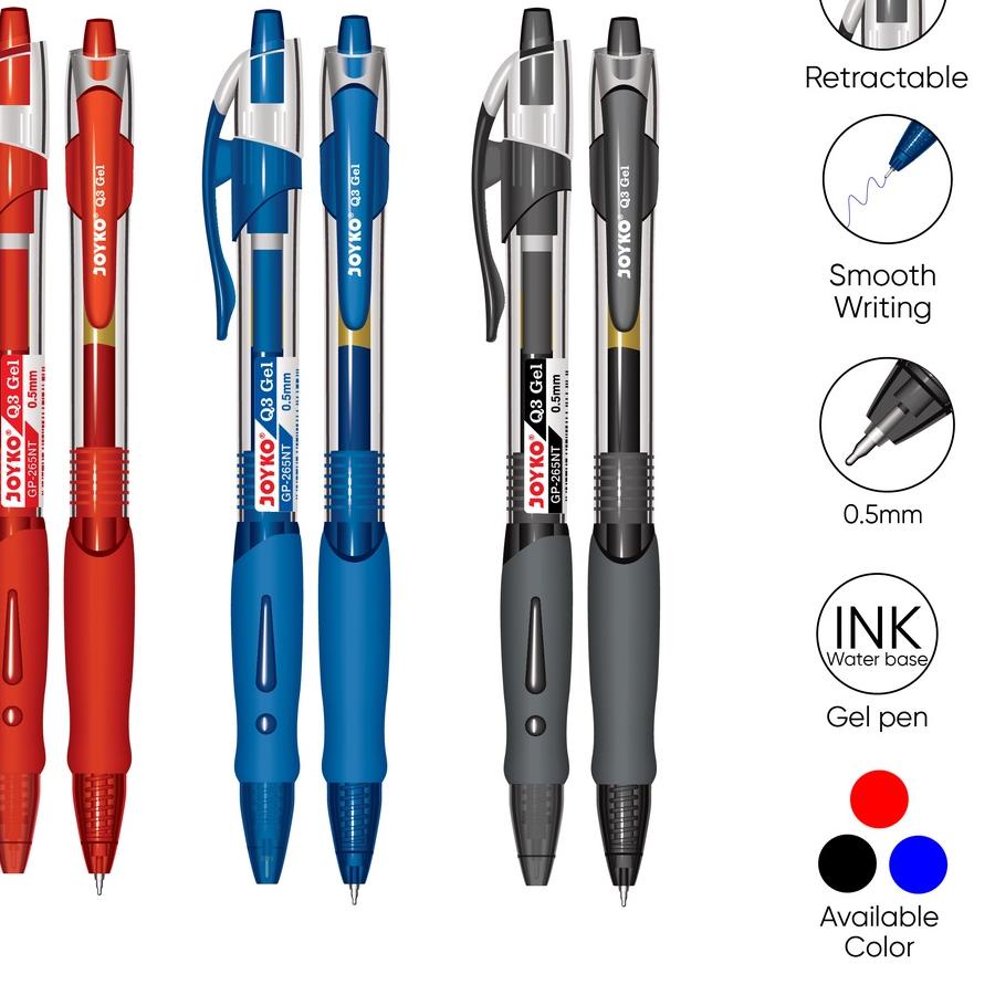 

Sale 6.6 | FG2 | Gel Pen Pulpen Pena Joyko GP-265NT Q3 Gel 0.5 mm
