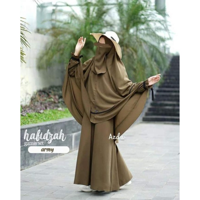 Gamis Hafidzah Set Syari Original By Azda free cadar