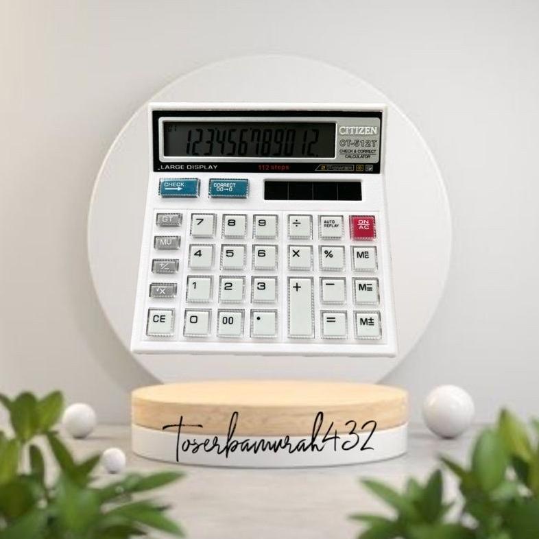 

Miliki KALKULATOR CITIZEN,CITIPLUS,ESA -512T 12 DIGIT PUTIH