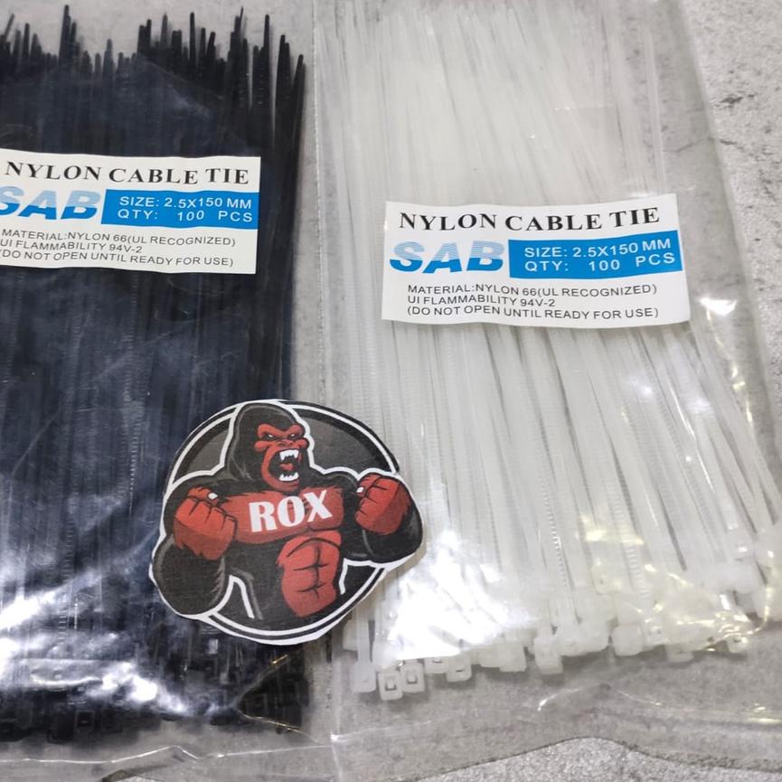

Sale | FG2 | Kabel Ties Kabel Tis Cable Ties Tali Ties Pengikat Kabel 15 CM Isi 100 PCS
