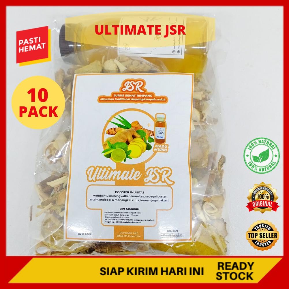 

COD - PAKET 10PCK Ultimate JSR Booster Imunitas Jahe Kunyit Sereh Kayu Manis Temulawak Penangkal Virus ~
