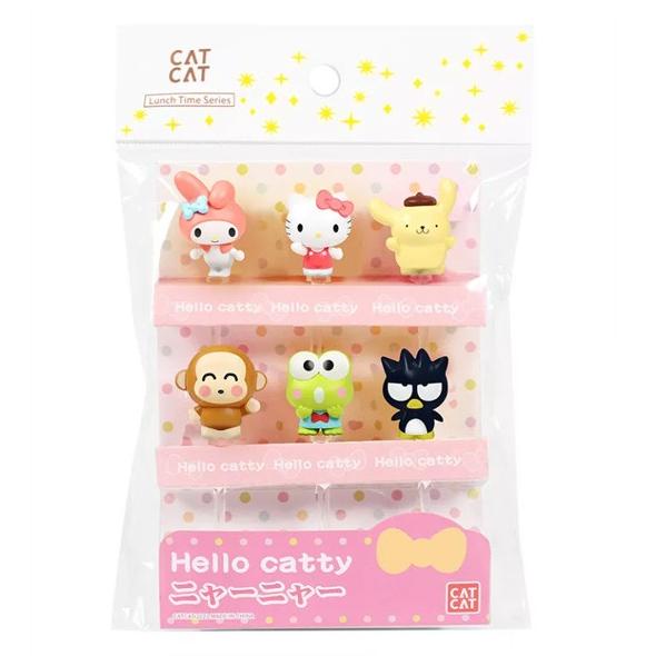 +++++] RARE Cute Bento Food Picks Sanrio Hello Kitty & Friends Tusukan Pick