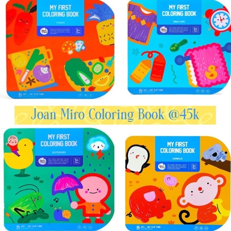 

[KODE JHAPA] Joan Miro my First Coloring book buku mewarnai anak