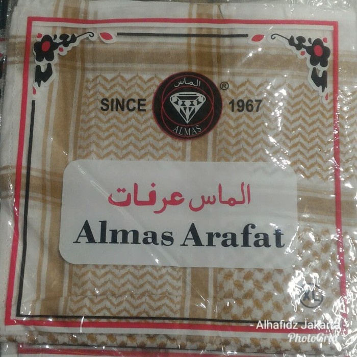 Sorban Sorban Almas Arafat Cream Putih Surban Almas Arafat Cream(H9N5) Sorban Arab Dewasa Sorban Ara