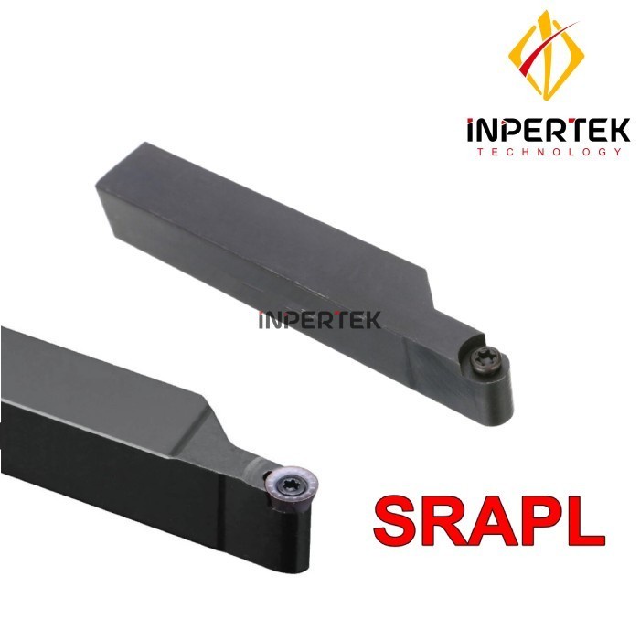 SRAPL 2020 10 Holder Bubut Insert RPMT Pahat Gagang Kiri Luar Radius