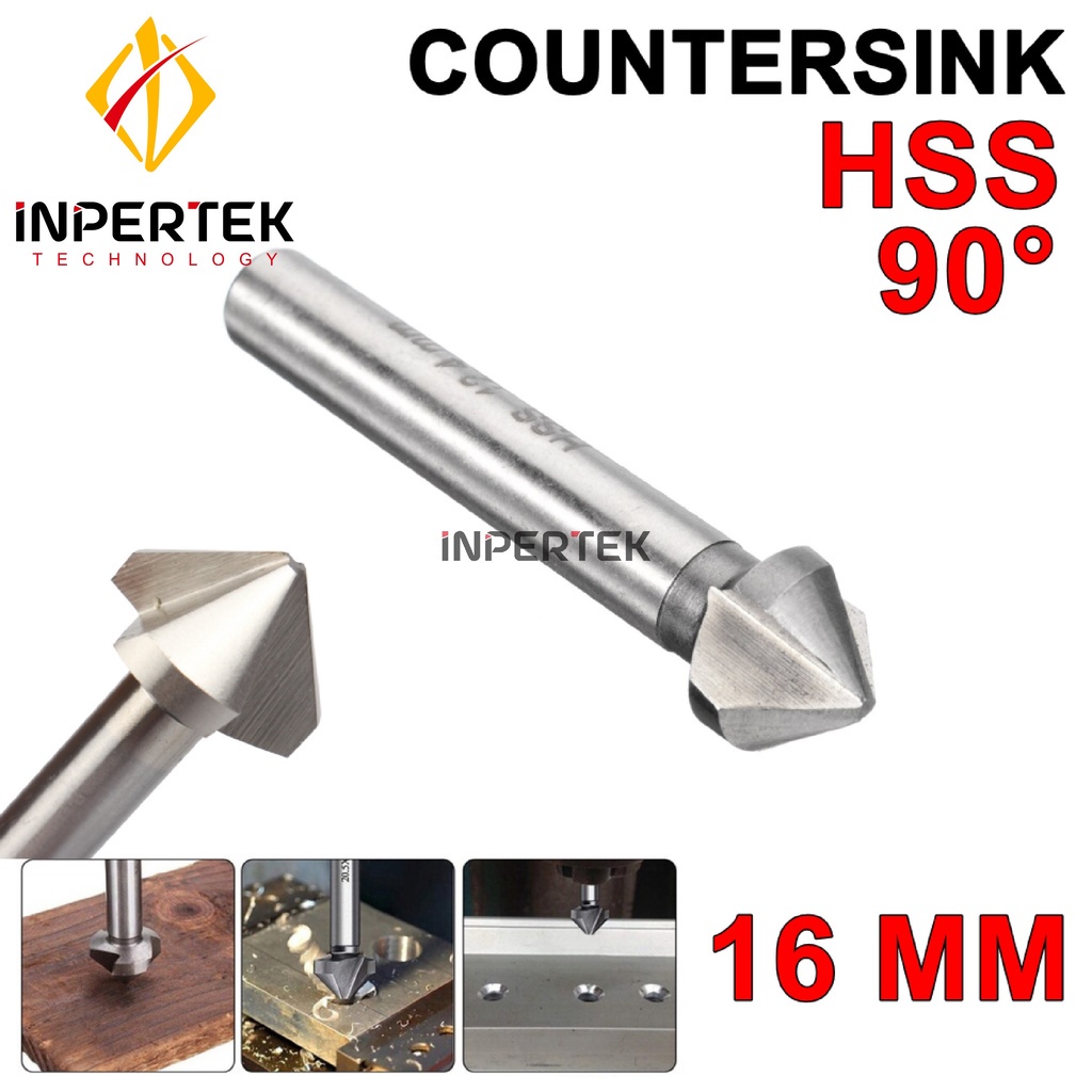 Countersink 16x90° HSS Mata Bor Champer 16 mm Cutter Milling Chamfering 16mm