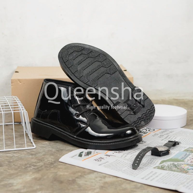 Sepatu PDH Kerja Resmi Dinas TNI Polri Polisi Satpam Security Sepatu pdh tali3 mengkilap