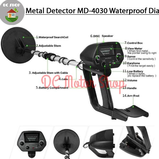 Md4030 Gold Metal Detector Emas Logam King Detektor Md-4030