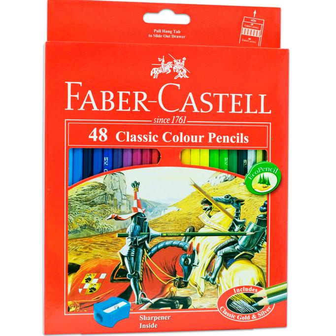 

Pensil Warna Faber Castell 48 Classic / Free Rautan