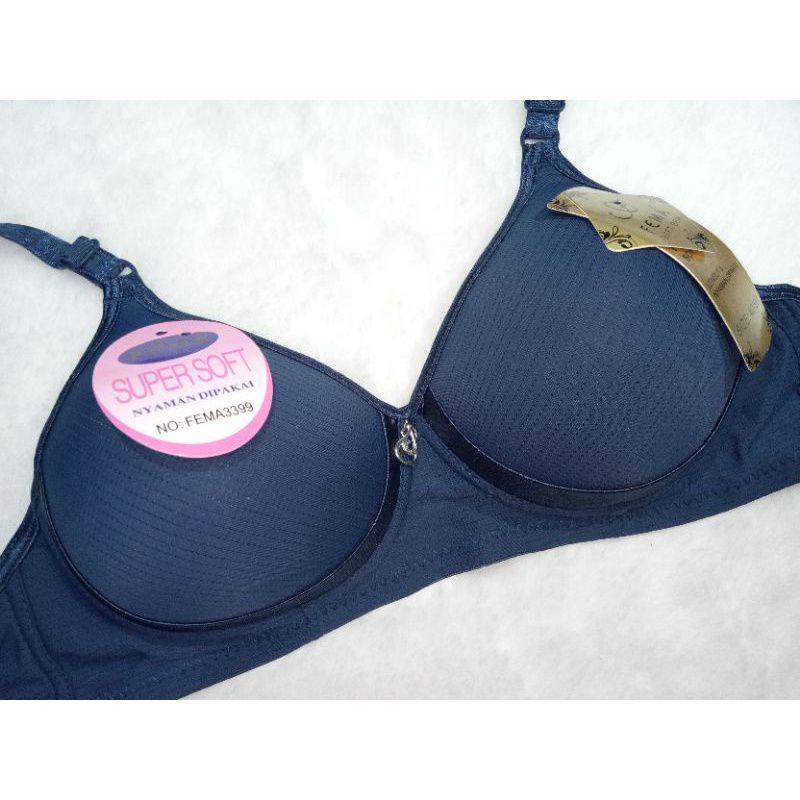 Ecer Bra Wanita 3399 Fema Pengait 2 Tanpa kawat import termurah