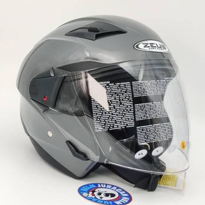 Zeus ZS611 GREY 11C Double Visor Z611 611