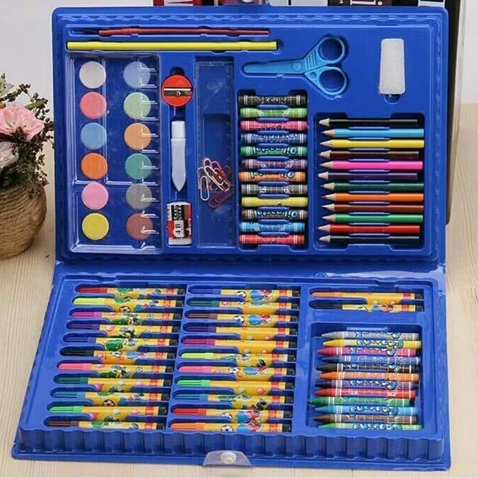 

[KODE 6JGK7] GU Crayon Anak Set 86pcs / Krayon Mewarnai Anak 86pcs / Pensil Warna Set 86pcs